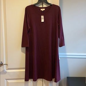 *Negotiable* Beautiful plum Loft dress *brand new*